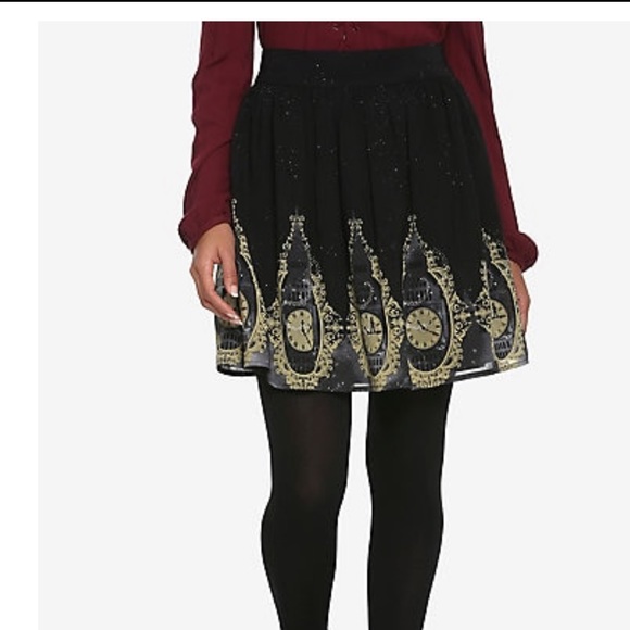 New Disney Peter Pan Clock Border Chiffon Skirt - Picture 7 of 8